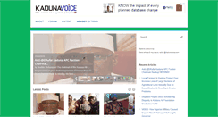 Desktop Screenshot of kadunavoice.com
