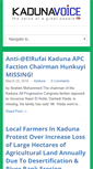 Mobile Screenshot of kadunavoice.com