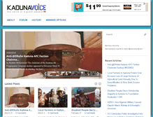 Tablet Screenshot of kadunavoice.com